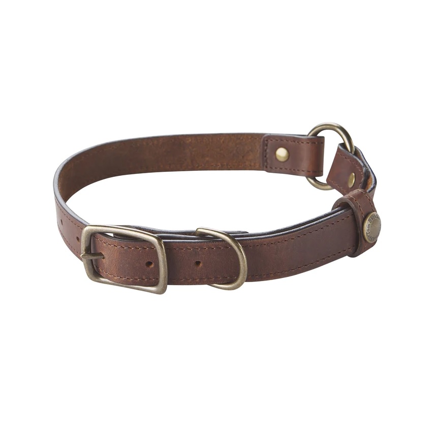 Leather Dog Collar - Oak
