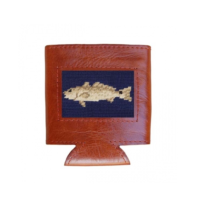 Redfish Needlepoint Can Cooler