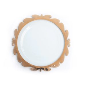 Rococo Round Buffet Plate 13" - Gold