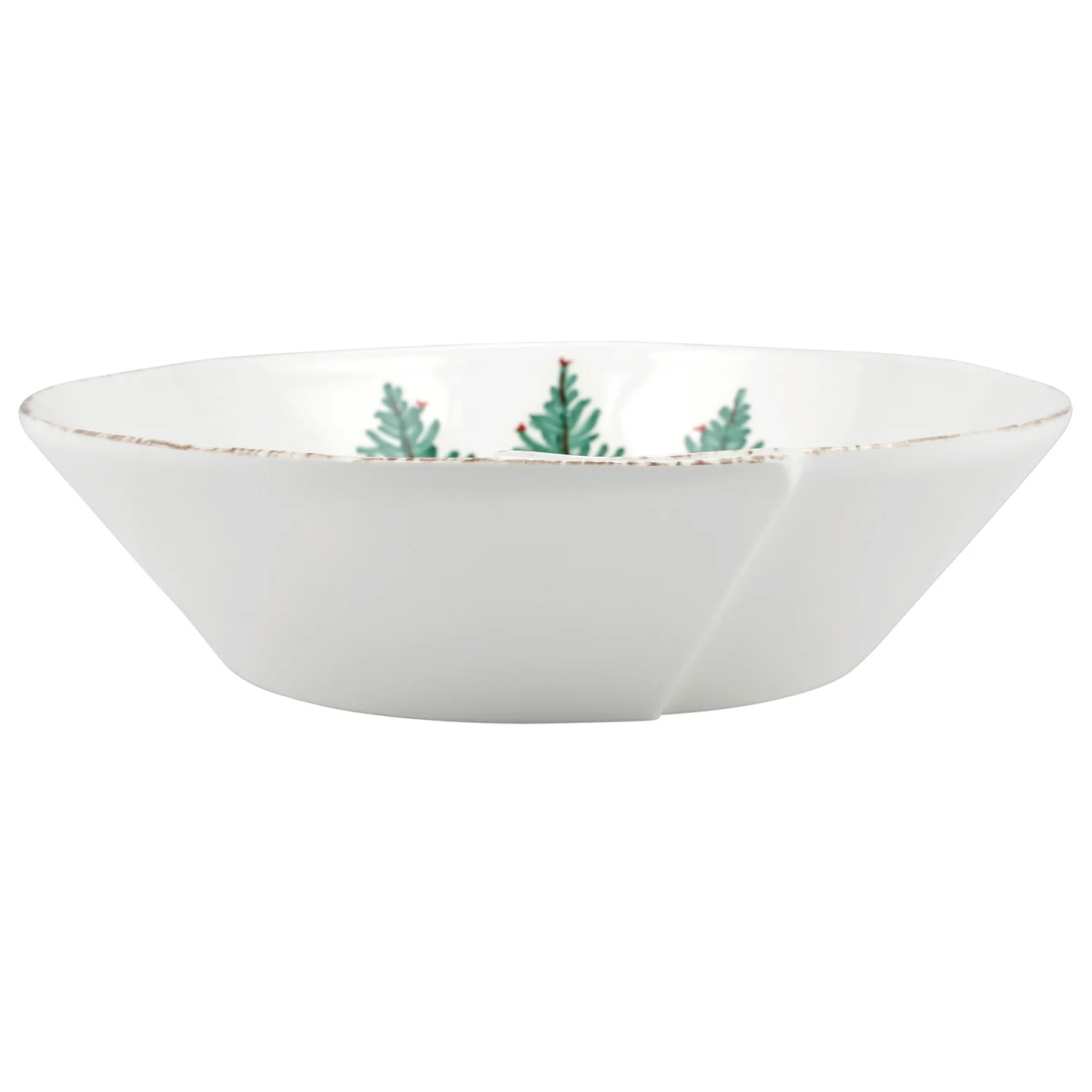 Vietri Melamine Lastra Holiday Large Shallow Serving Bowl Berings