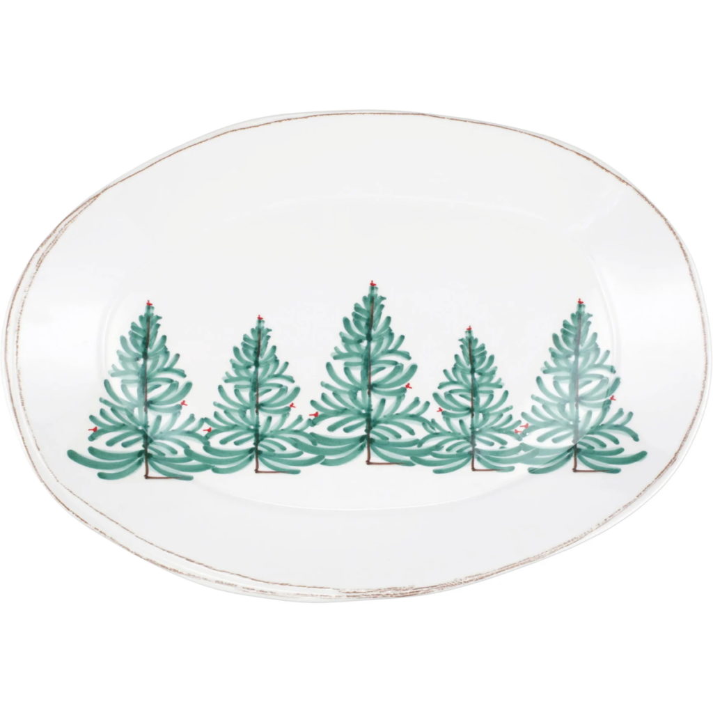 Vietri Melamine Lastra Holiday Oval Platter