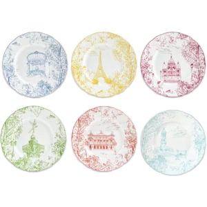 Bernardaud Tout Paris Salad Plate Set