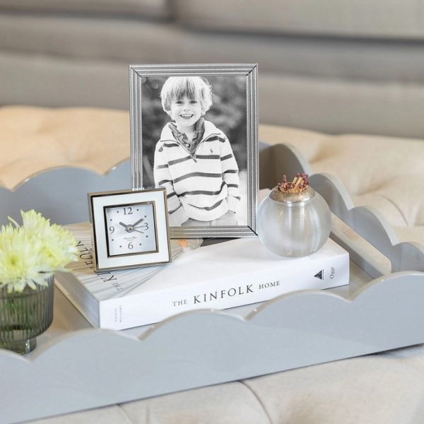 Addison Ross Herringbone Silver Plated 5x7 Frame