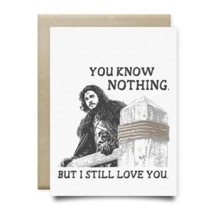 You Know Nothing | Jon Snow Card