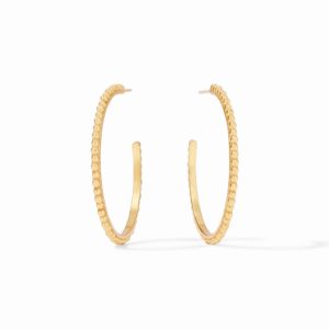 Julie Vos Colette Bead Hoop Earrings - Large