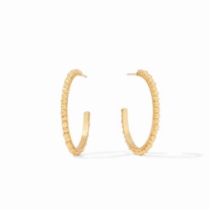 Julie Vos Colette Bead Hoop Earrings - Medium