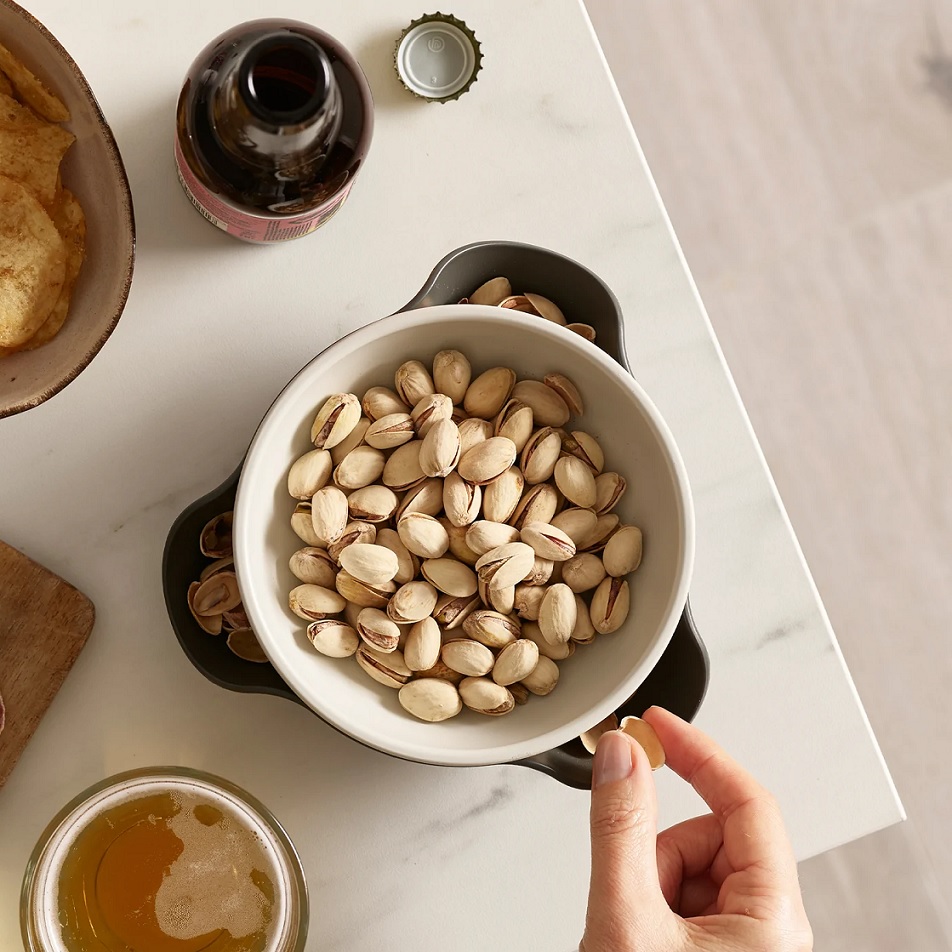 Double-Dish Serving Bowl - Grey