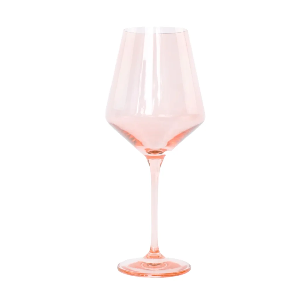 Estelle Colored Wine Glass - Blush Pink