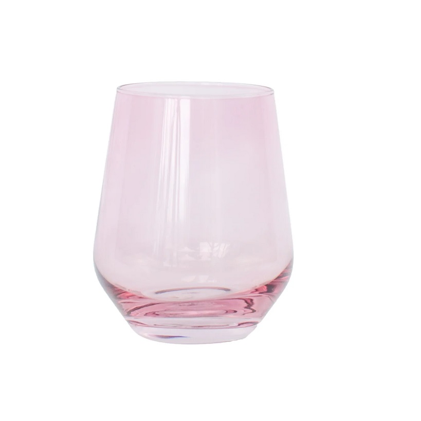 Estelle Stemless Wine Glass - Rose