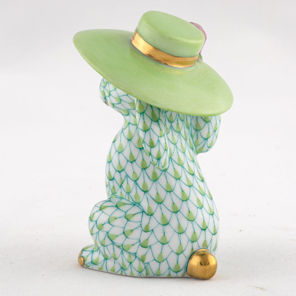 Herend Derby Bunny Figurine - Keylime