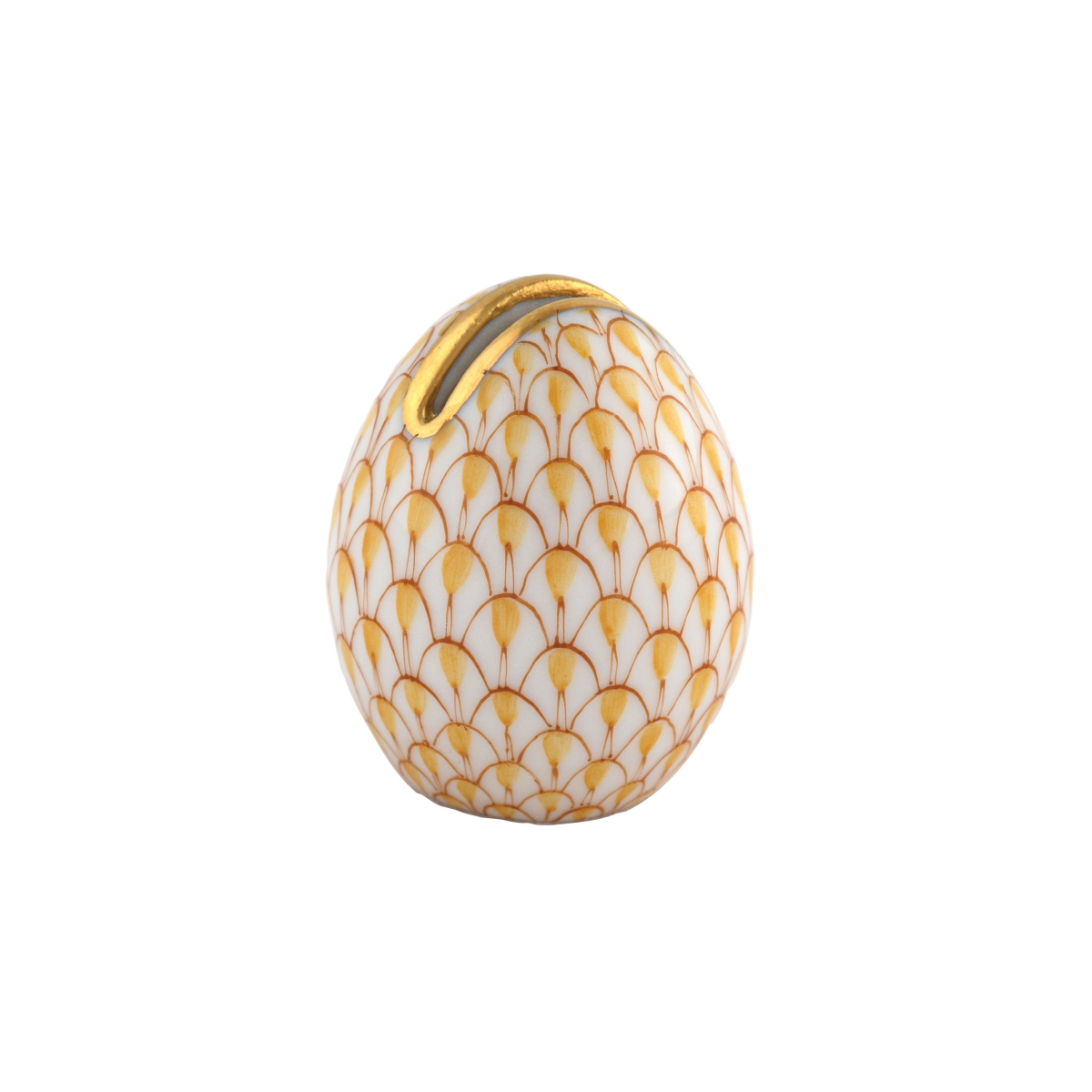 Herend Egg Place Card Holder - Butterscotch