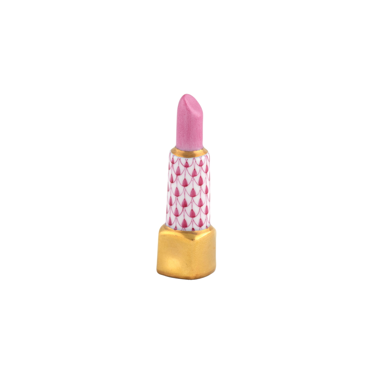 Herend Lipstick Figurine - Raspberry