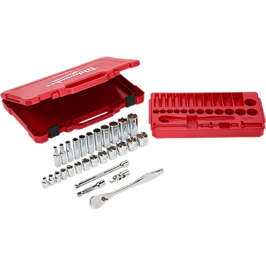 Milwaukee 38in Drive 32pc Ratchet & Socket Set - SAE2