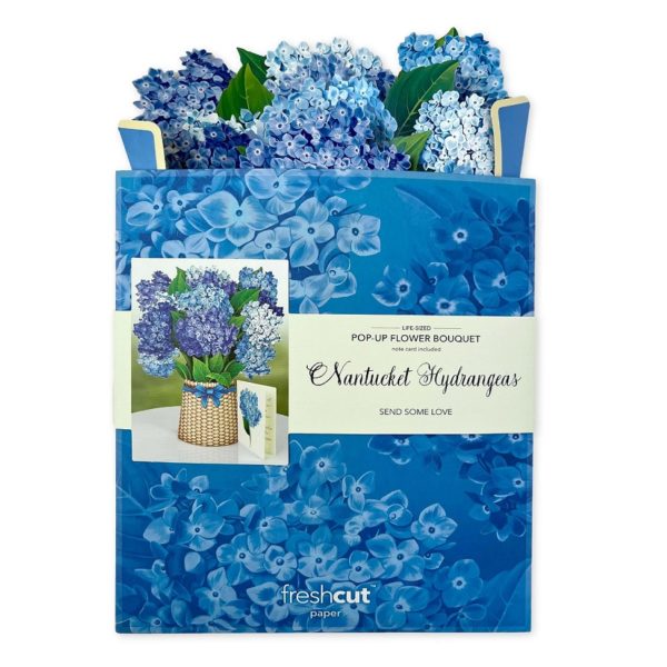 Nantucket Hydrangeas Pop Up Flower Bouquet