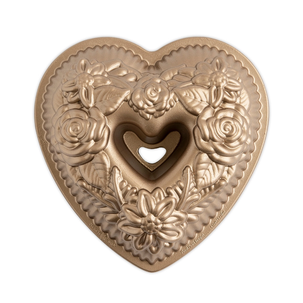 Nordic Ware Floral Heart Bundt Pan