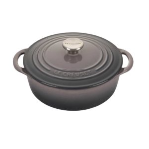 Le Creuset Shallow Round Dutch Oven - Oyster