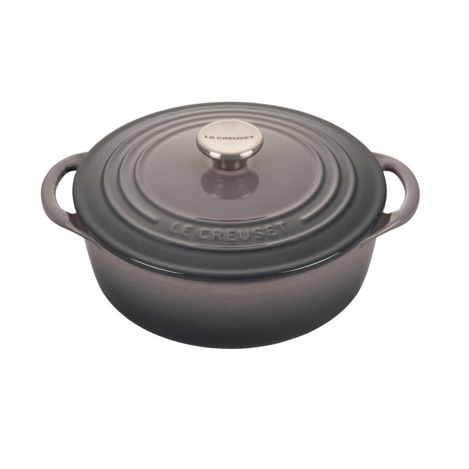 Le Creuset Shallow Round Oven - Oyster