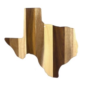 Shiplap Series Texas State Shaped Wood Serving and Cutting Board