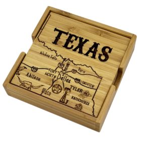 Texas State Puzzle 4-Pc. Coaster Set with Case