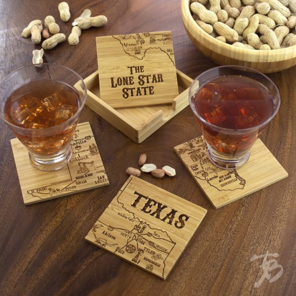 Texas State Puzzle 4-Pc. Coaster Set with Case