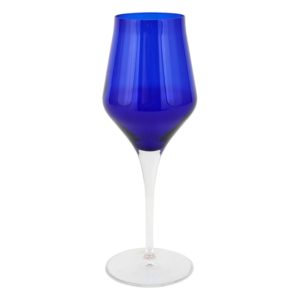 Vietri Contessa Cobalt Wine Glass