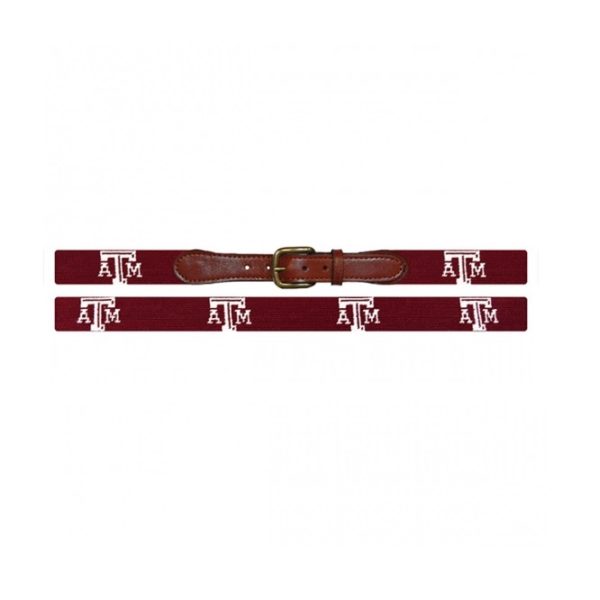 Texas A&M (Maroon) Needlepoint Belt