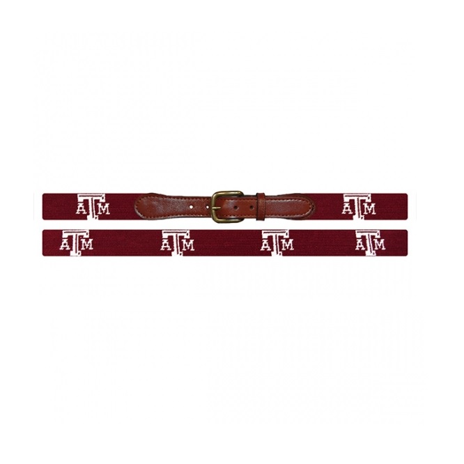 Texas A&M (Maroon) Needlepoint Belt