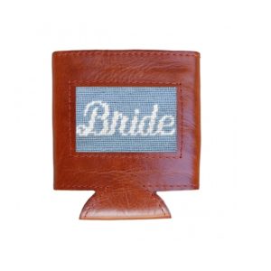 Bride Needlepoint Can Cooler