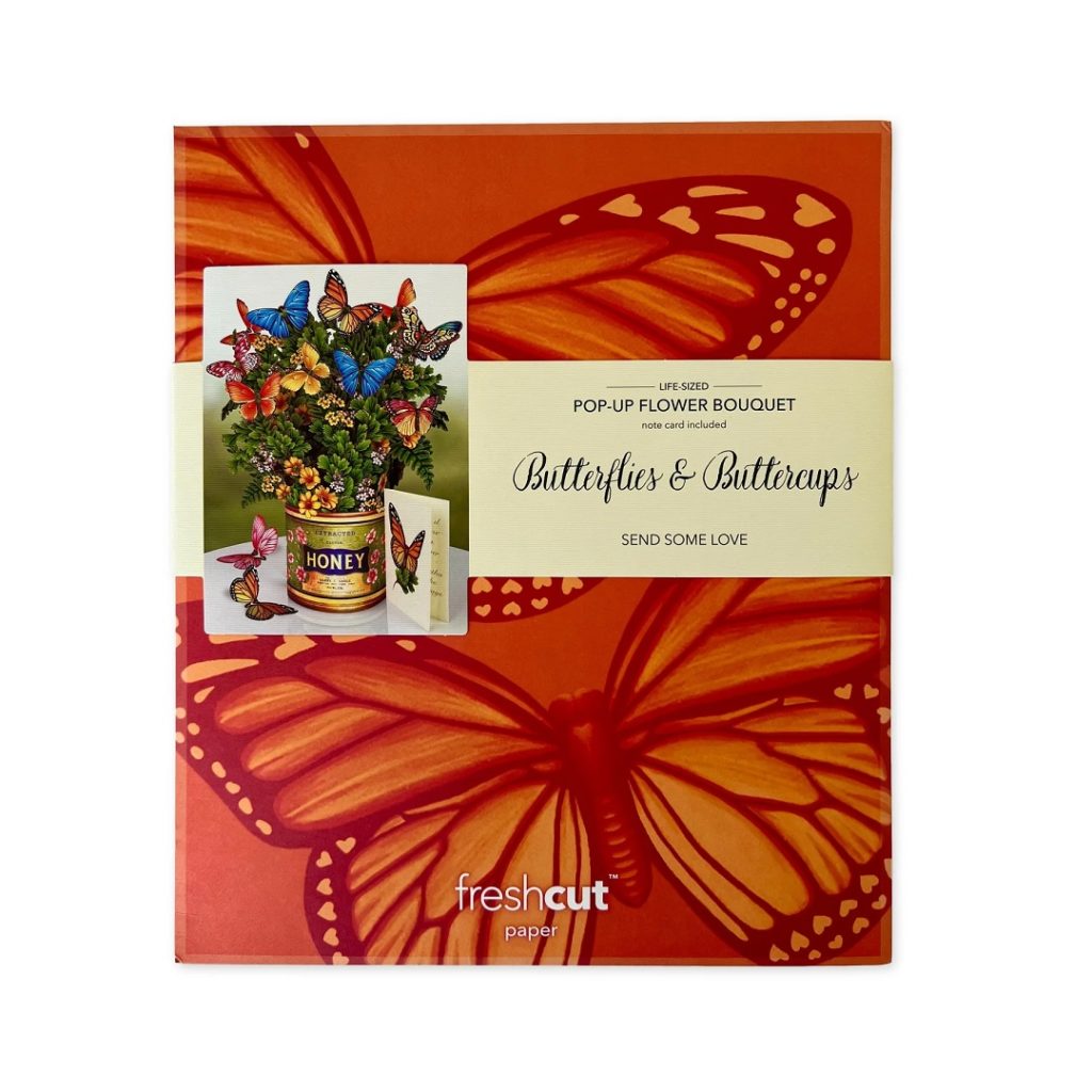 Butterflies and Buttercups Pop Up Bouquet