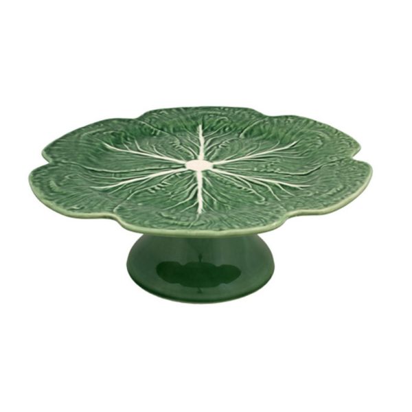 Bordallo Pinheiro Cabbage Cake Stand