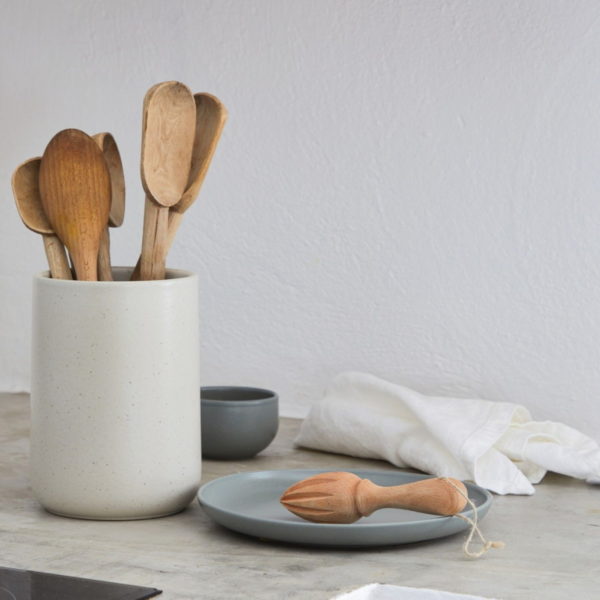 Casafina Pacifica Utensil Holder Vase - Vanilla2