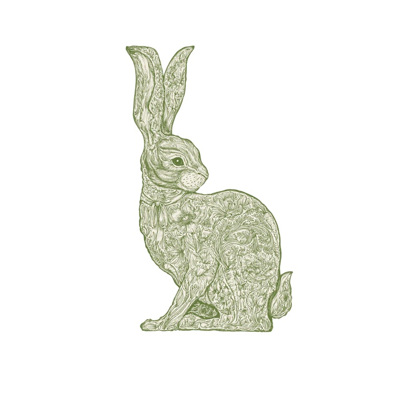 Die-Cut Greenhouse Hare Paper Placemats
