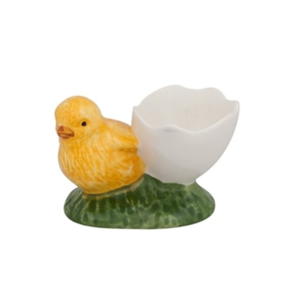 Bordallo Pinheiro Egg Cups Eggshell with Whole Chick
