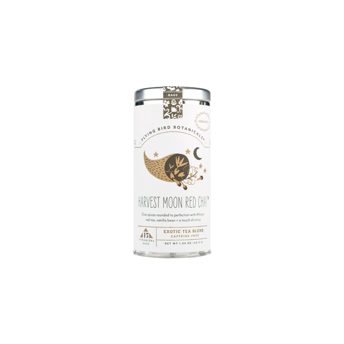 Flying Bird Botanicals Harvest Moon Red Chai Tea Bags