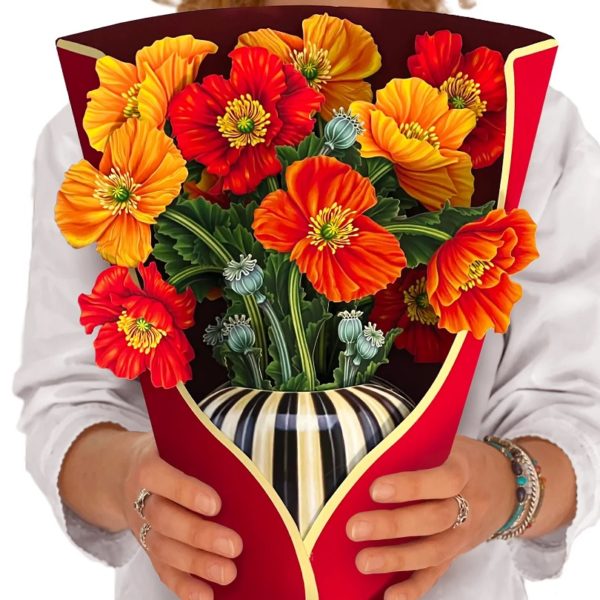 French Poppies Pop Up Bouquet