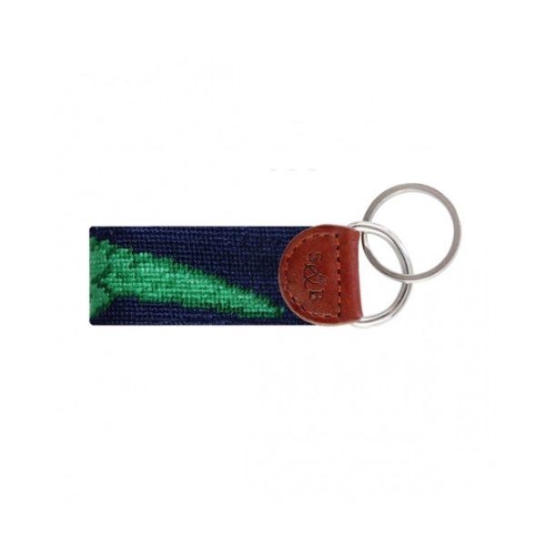 Gator Needlepoint Key Fob Berings