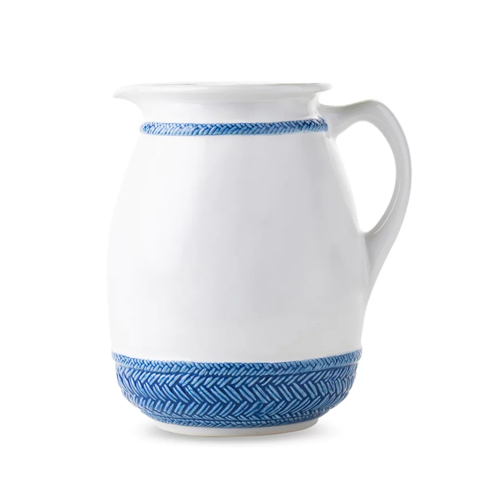 Juliska Le Panier Pitcher Vase - Delft Blue