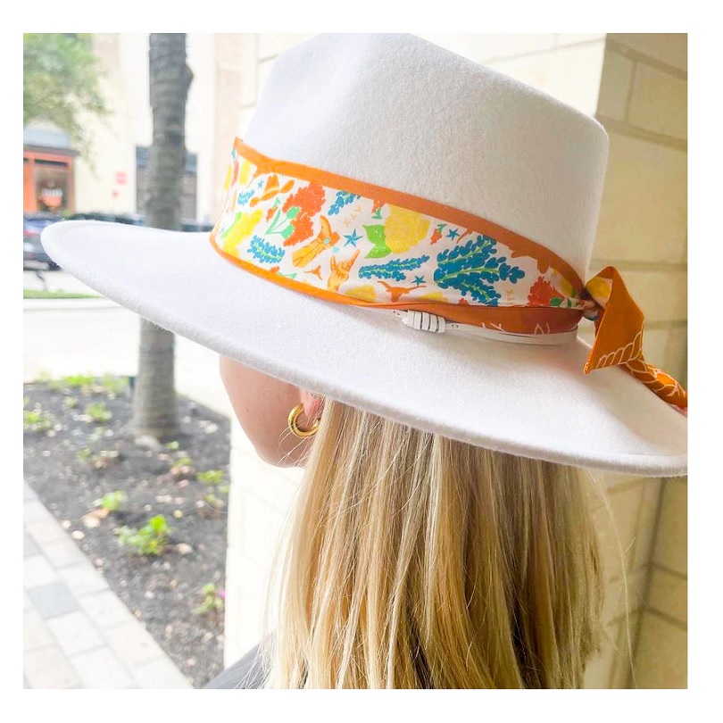 Saturday Silks Texas Longhorns Skinny Scarf