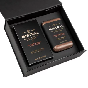 Mistral Bourbon Vanilla Eau De Parfum & Bar Soap Gift Set