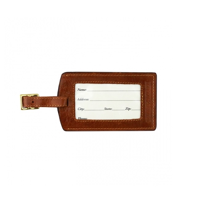 Are We There Yet Needlepoint Luggage Tag