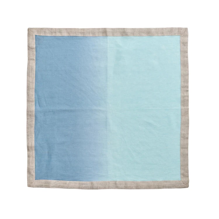 Dip Dye Napkin in Sky & Blue Berings