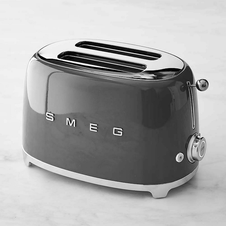 Smeg 2-Slice Toaster - Gray