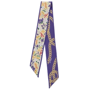 Saturday Silks LSU Tigers Skinny Scarf
