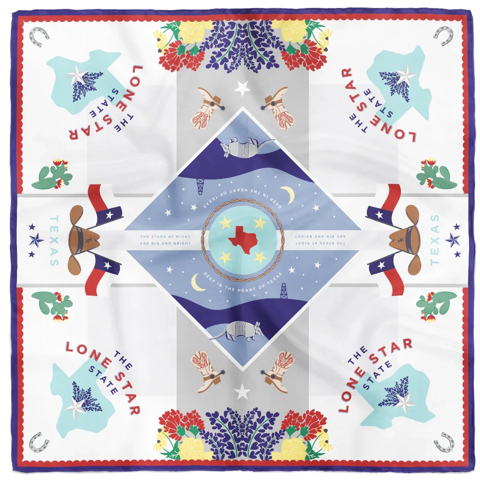 Saturday Silks Lone Star State Saturday Scarf