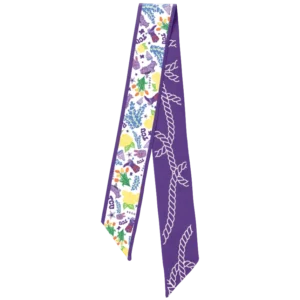 Saturday Silks TCU Horned Frogs Skinny Scarf