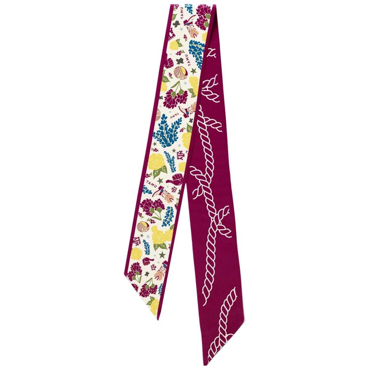 Saturday Silks Texas A&M Aggies Skinny Scarf