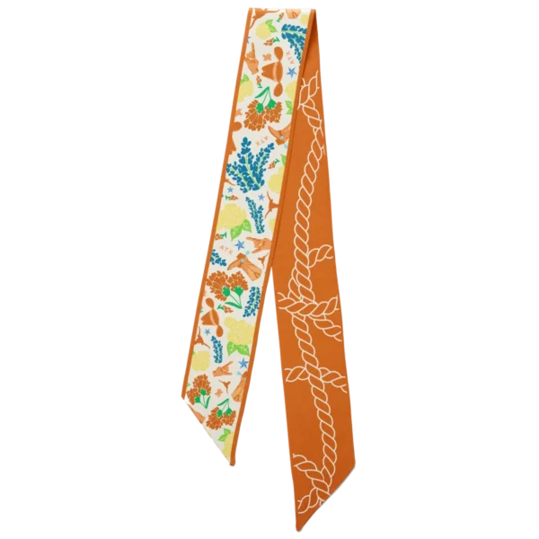 Saturday Silks Texas Longhorns Skinny Scarf