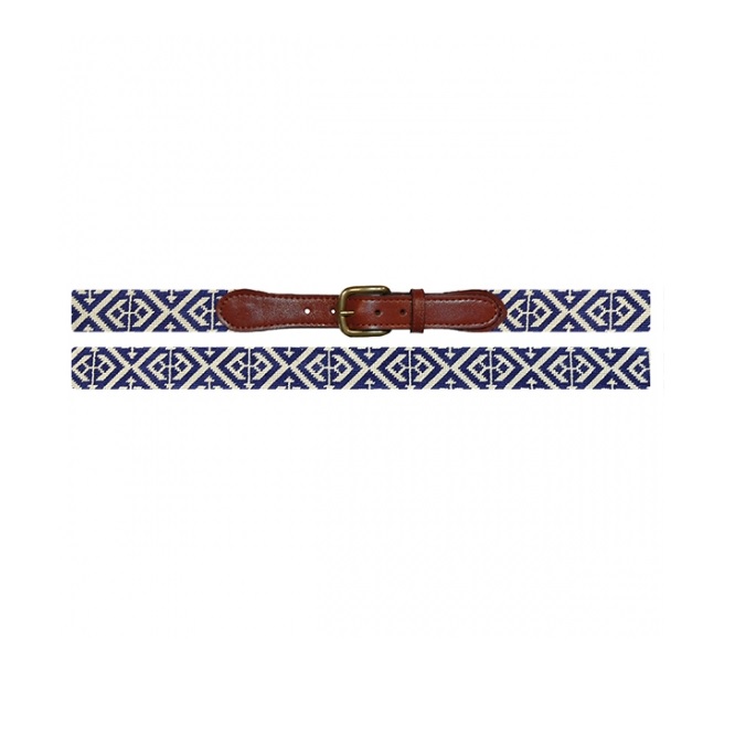 Scarsdale Needlepoint Belt - Classic Navy