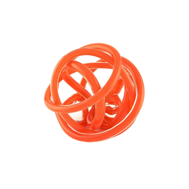Tizo Handblown Glass Knot – Orange