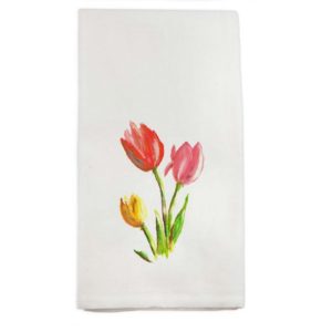 Tulips 3 Stems Dish Towel